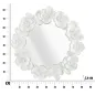 LUSTRO WHITE FLOWER 82 2,6 85,5 cm (WYMIAR WEWNĘTRZNY Ø 62 cm)